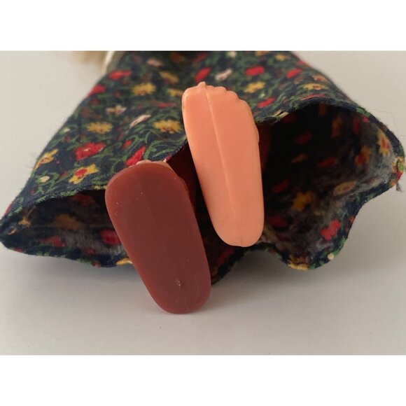 Mattel SUNSHINE FAMILY 1973  MOM DAD Dolls Green Floral Dress Red Top ~9.Vintage - Picture 13 of 16